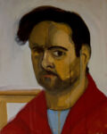 "Apo(Autoportrait)" (Άπο-Αυτοπροσωπογραφία-), pigments on canvas, 40x50 cm, 2010.