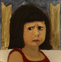 "I want ice-cream" (Θέλω παγωτό), pigments on canvas, 30X30 cm, 2013.