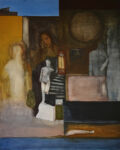 "Waste bodies" (Έρημα κορμιά), acrylics and pigments on canvas, 80X100 cm, 2013.