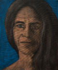 "Sally" (Mann), 2018,-19, acrylics on canvas, 30X25 cm.