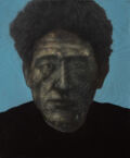 "Alberto" (Giacometti), 2018, acrylics on canvas, 30X25 cm.