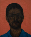 "Daniel" (Richter), 2018, acrylics and coloured pencils on canvas, 30X25 cm.