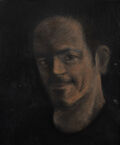 "Dimitris" (Laletas), 2019, acrylics on canvas, 30X25 cm.